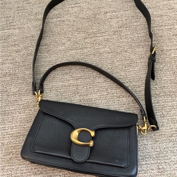 Coach Handbags - Coach Black Crossbody Bag with Gold Accent